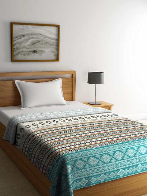 

Portico New York Multicoloured & Multicoloured Geometric AC Room Single Bed Comforter, Multi