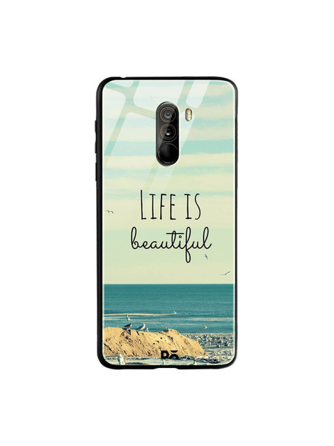 

DailyObjects Multicoloured Printed Xiaomi Poco F1 Glass Case Cover, Multi