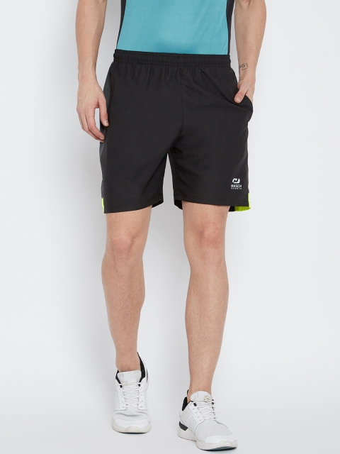 

Masch Sports Men Black Solid Regular Fit Sports Shorts