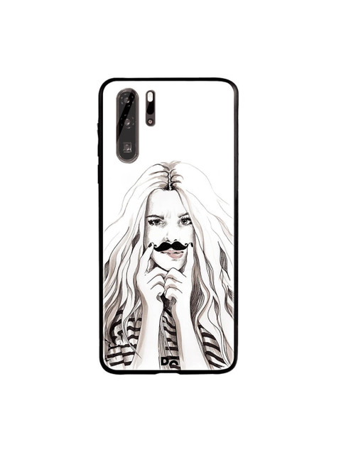 

DailyObjects White & Black Huawei P30 Pro Glass Case Cover