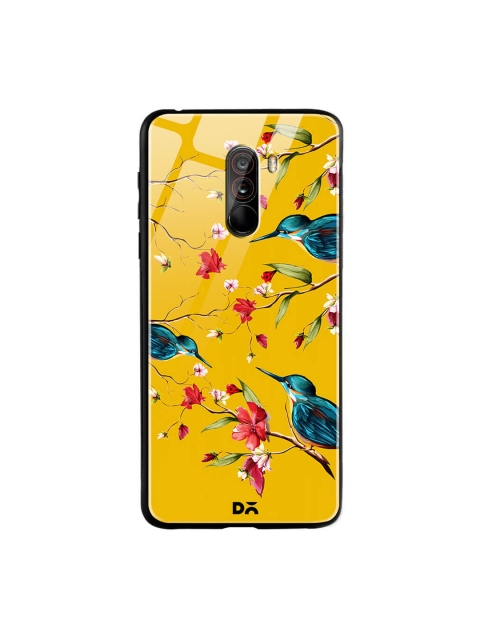 

DailyObjects Multicoloured Melody Birds Xiaomi Poco F1 Glass Case, Multi