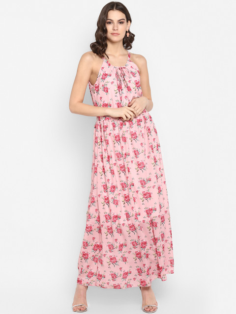 

Lady Stark Women Pink Printed Maxi Dress