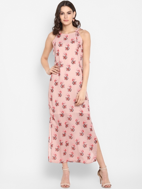 

Lady Stark Women Pink Floral Printed Maxi Dress