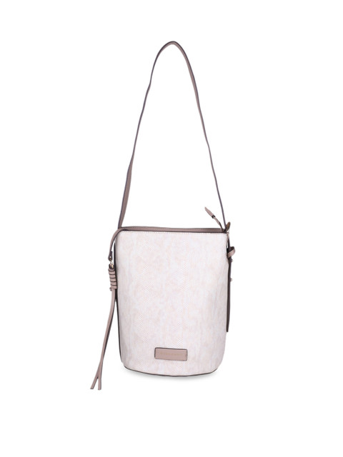 

GIORDANO Women Pink Textured Hobo Bag
