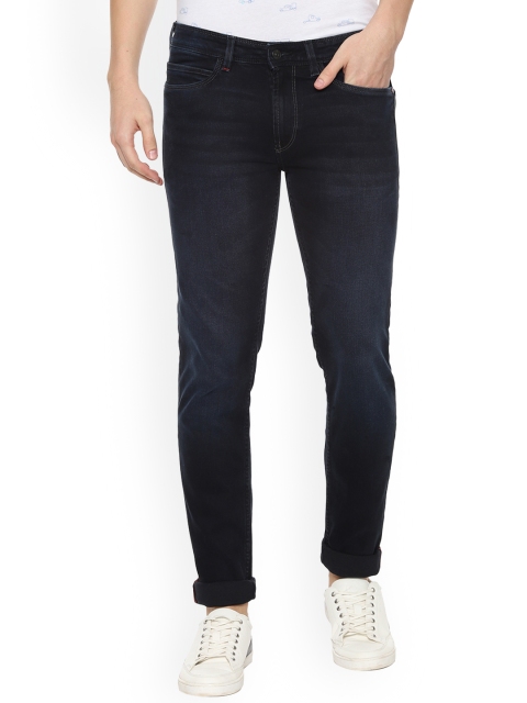 

Allen Solly Men Navy Blue Skinny Fit Mid-Rise Clean Look Jeans