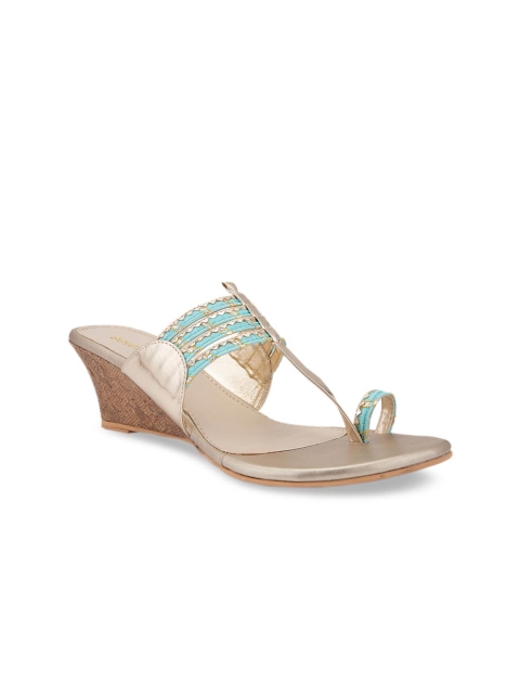 

Signature Sole Women Blue Woven Design Heels