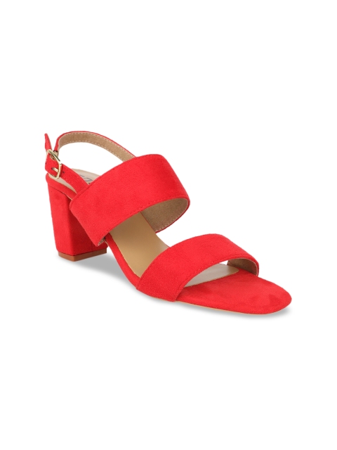 

SOLES Women Red Solid Heels