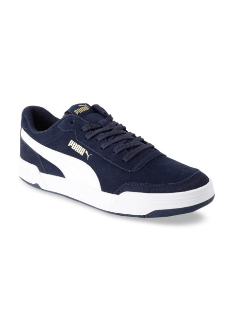

Puma Unisex Navy Blue Caracal SD Sneakers