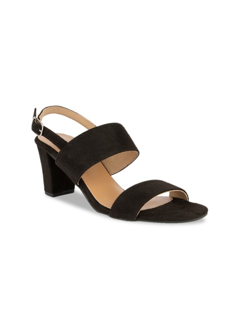 

SOLES Women Black Solid Heels