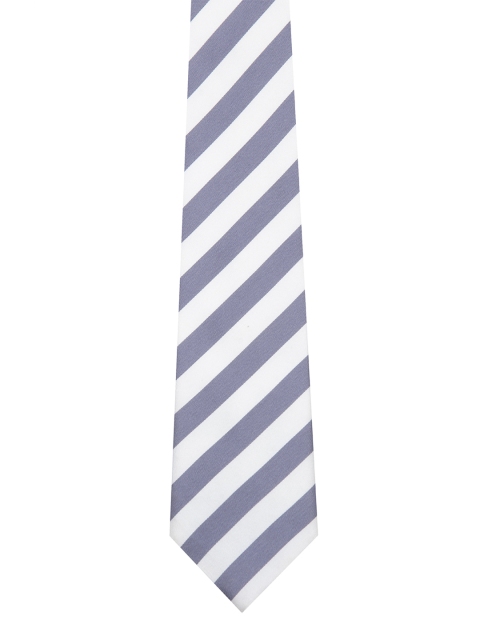 

Tossido Grey & White Woven Design Broad Tie