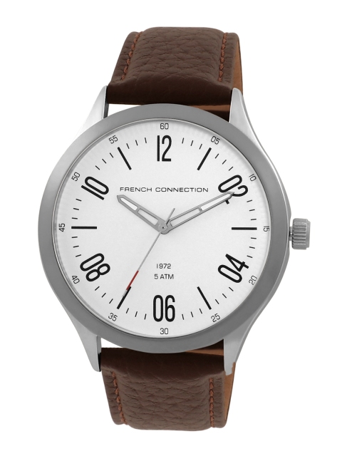 

French Connection Men White Analogue Watch