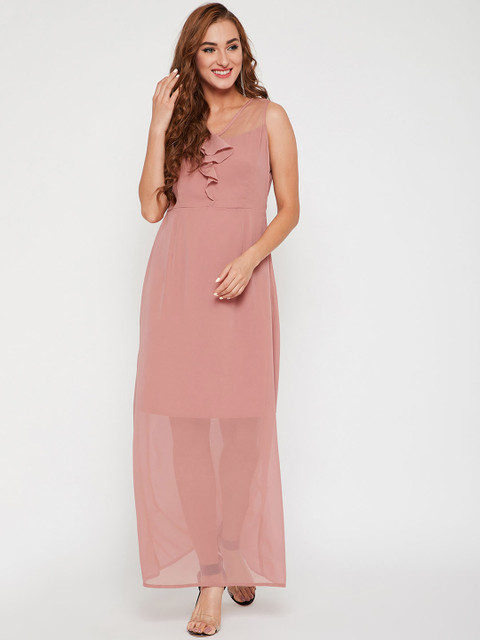 

Carlton London Women Pink Maxi Dress