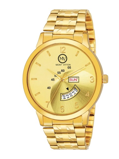 

MONTVITTON Men Gold-Toned Analogue Watch MV11046