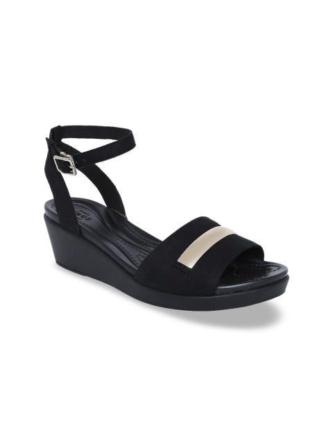 

Crocs Women Black Solid Sandals