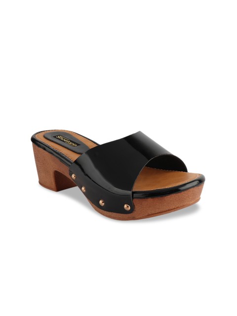 

Shoetopia Women Black Solid Heels