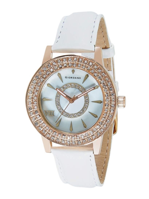 

GIORDANO Women White Analogue Watch
