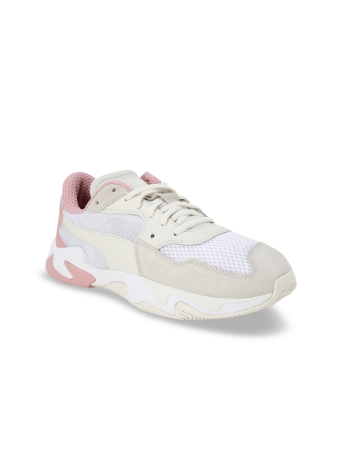 

Puma Unisex Cream-Coloured Storm Origin Sneakers