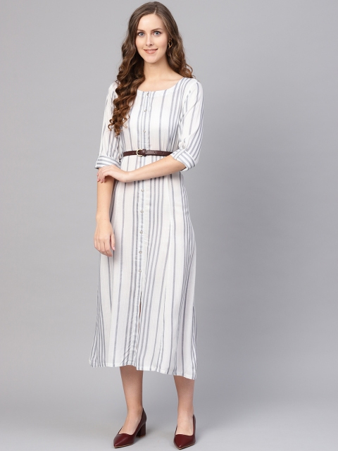 

Varanga Women White Shirt Dress