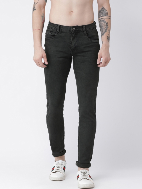 

Rex Straut Jeans Men Green & Olive Green Slim Fit Jeans