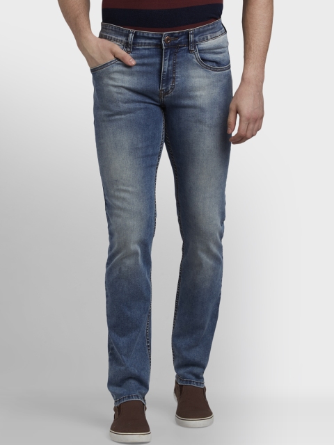 

ColorPlus Men Blue Tapered Fit Mid-Rise Clean Look Jeans