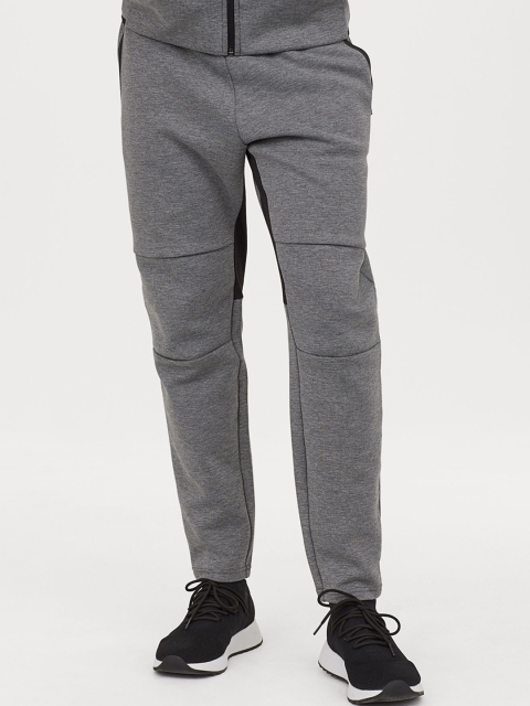 

H&M Men Grey Solid Sports Joggers