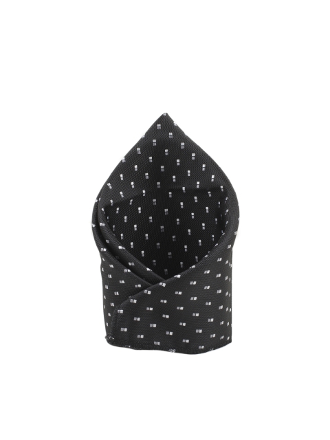 

Tossido Men Black Printed Pocket Square