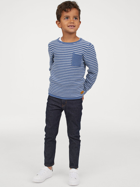 

H&M Boys Blue Solid Slim Fit Jeans