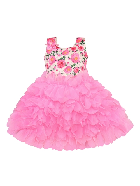 

Wish Karo Girls Pink Fit and Flare Dress
