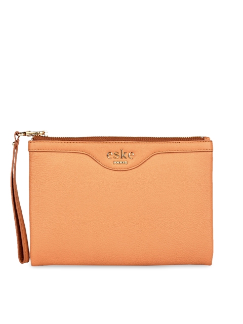 

Eske Unisex Brown Solid Genuine Leather Amor Travel Pouch