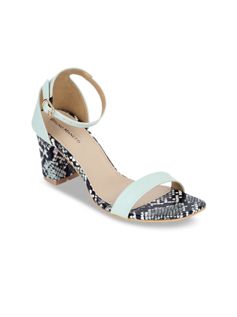 

Bruno Manetti Women Sea Green Printed Sandals