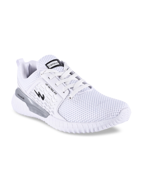 

Campus Men White Mesh Running Shoes