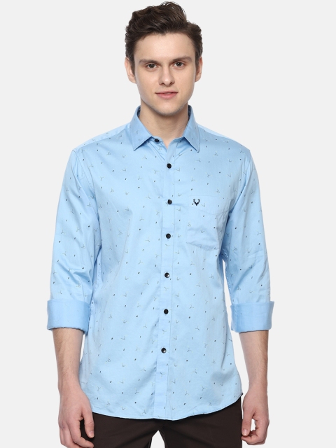 

Allen Solly Men Blue Slim Fit Printed Casual Shirt
