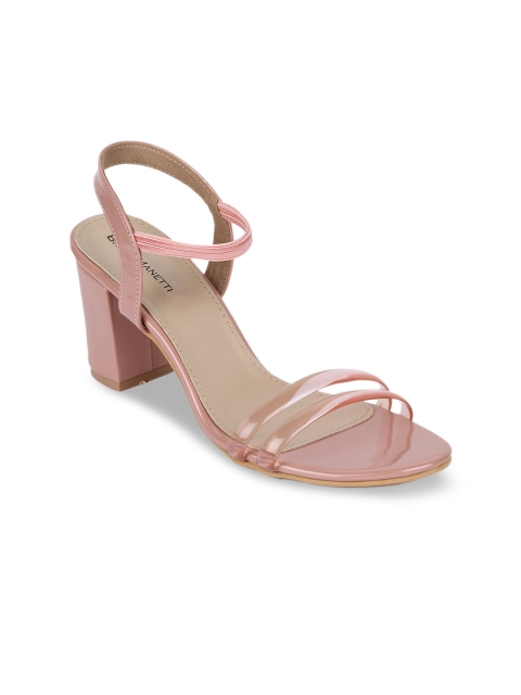 

Bruno Manetti Women Pink Solid Heels