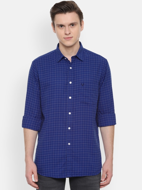 

Allen Solly Men Blue Slim Fit Checked Casual Shirt