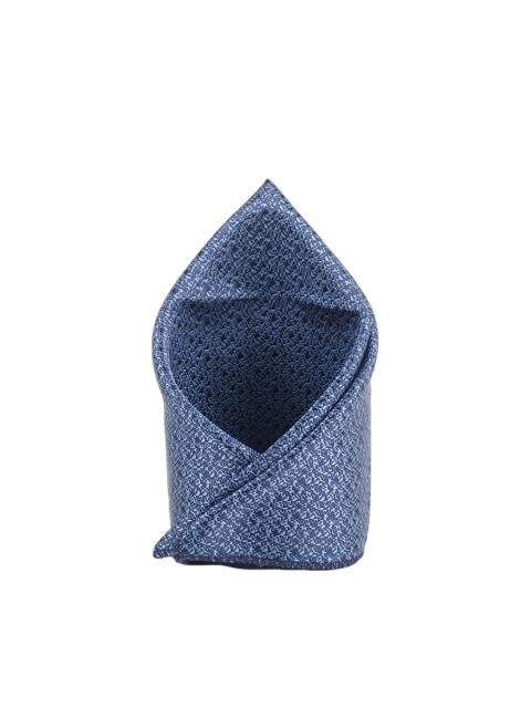 

Tossido Men Blue Printed Pocket Square