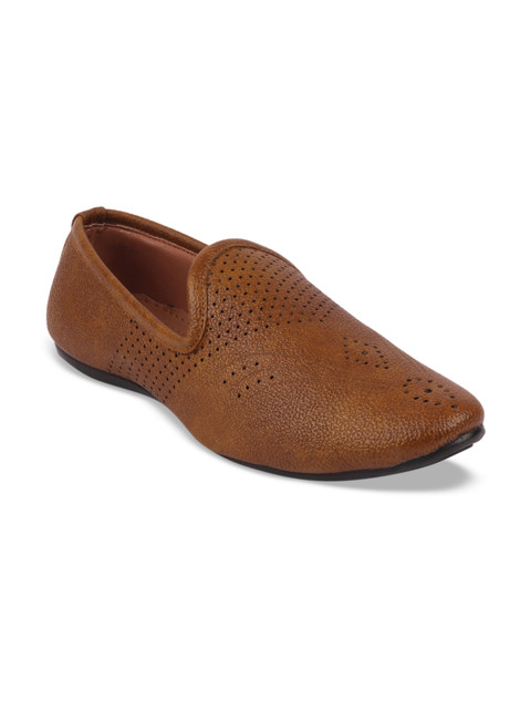 

FAUSTO Men Tan Brown Loafers