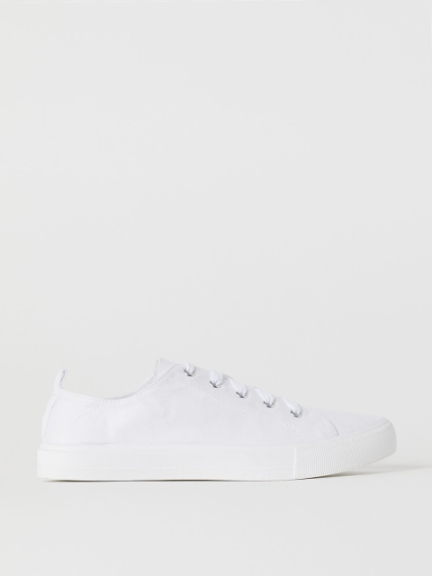 

H&M Women White Canvas trainers