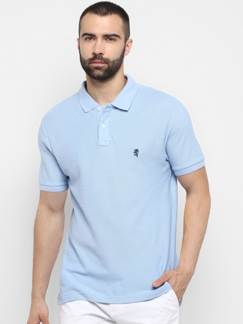 

Red Tape Men Blue Solid Polo Collar T-shirt