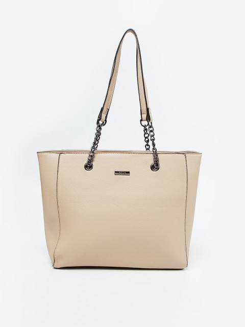 

CODE by Lifestyle Beige Solid Shoulder Bag