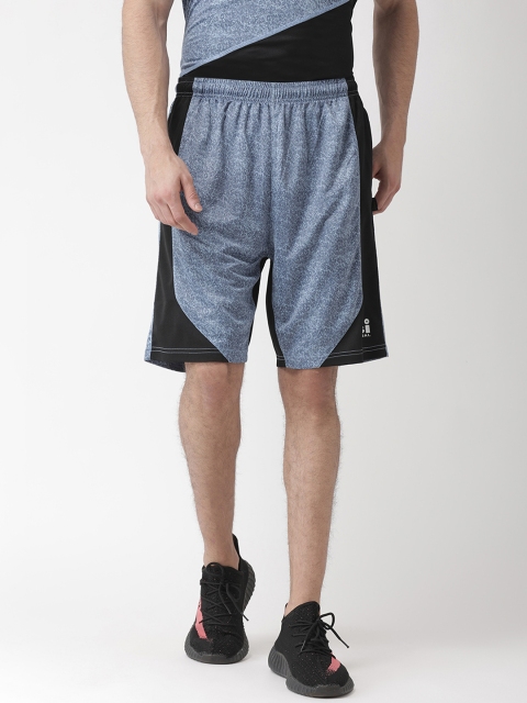 

USI UNIVERSAL Men Blue Colourblocked Regular Fit Sports Shorts