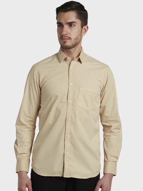 

ColorPlus Men Beige Tailored Fit Solid Casual Shirt