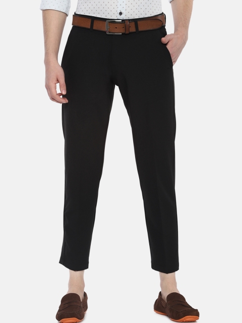 

Allen Solly Men Black Slim Fit Solid Formal Trousers