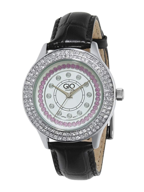 

GIO COLLECTION Women White Embellished Analogue Watch G0024-05X