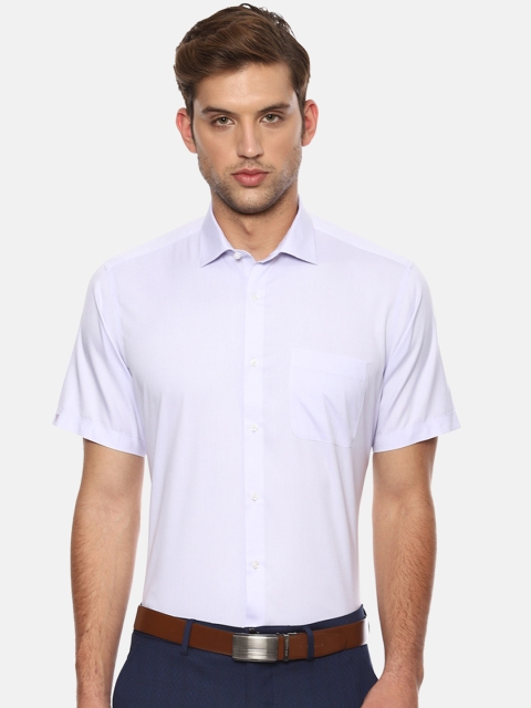 

Van Heusen Men Lavender Regular Fit Solid Formal Shirt