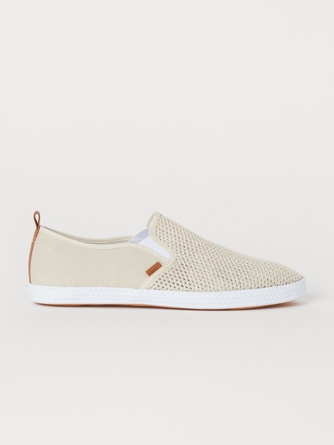 

H&M Men Beige Slip-on trainers