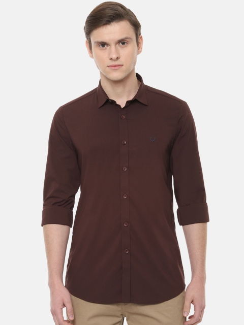 

Allen Solly Men Brown Slim Fit Solid Casual Shirt