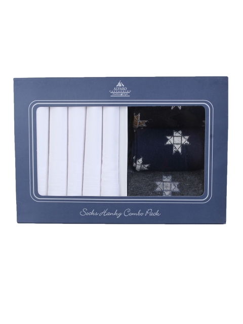 

Alvaro Castagnino Men White & Black Accessory Gift Set