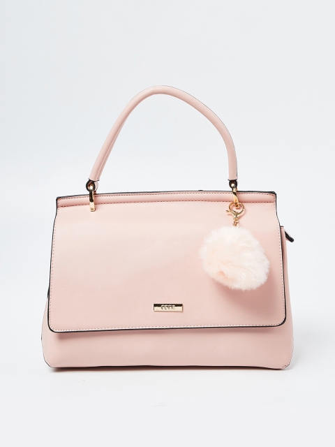

CODE by Lifestyle Pink Solid Handheld Bag