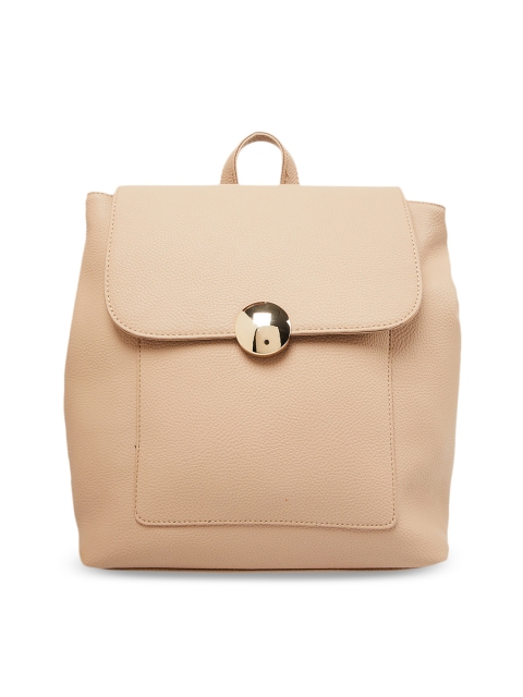 

CODE by Lifestyle Women Beige Solid Backpack