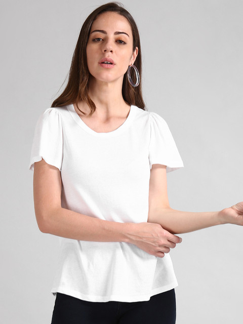 

GAP White Flutter Sleeve T-Shirt